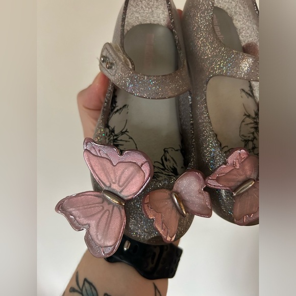 MINI MELISSA ULTRAGIRL FLY III BB - GLITTER SILVER/PINK - Picture 3 of 8